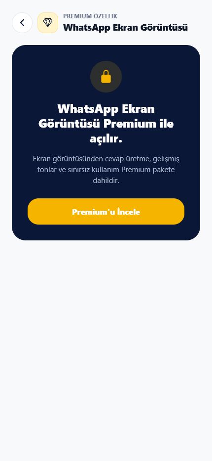 Ekran görüntüsünden cevap premium kilidi